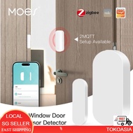 (Zigbee)(MOES/TUYA SG) Smart Window Door Gate Sensor Detector Smart Home Security Alarm System Smart Life Tuya App