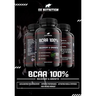OX Nutrition 100% Natural BCAA - MEGA Size Bottle 120CAPS ORIGINAL QR 2800MG