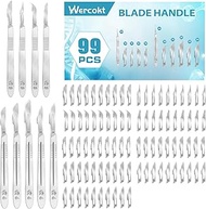 99PCS Surgical Blades Kit, 10#11#12#15#20#21#22#23#24 Sterile Blade for dermaplaning, Craft & More, 