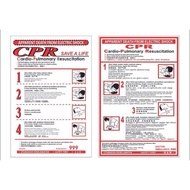 CPR ELECTRIC SHOCK CHART Sign (400mm x 600mm)