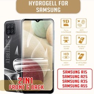 LAYAR [Antiscratching] Screen Protector Front Rear Screen Guard Hydrogell Samsung A15 A25 A35 A55