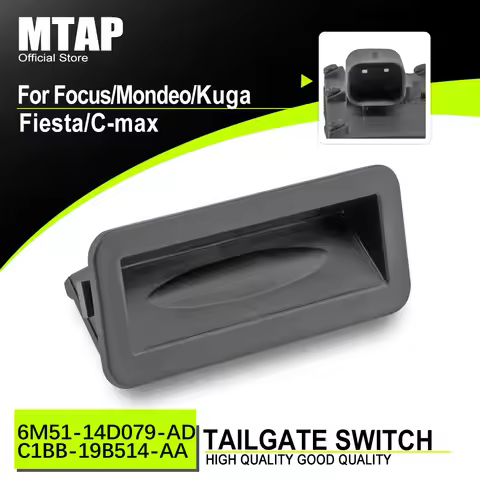 Tailgate Opening Button For Ford Focus Fiesta C-Max S-Max Galaxy Monde 6M51-19B514-AD Rear Trunk Loc