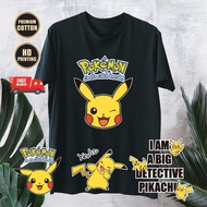 **READY STOCK** PIKACHU HD PRINTING T-SHIRT (UNISEX PREMIUM COTTON) 6*BIRTHDAY GIRT*COUPLE SHIRT