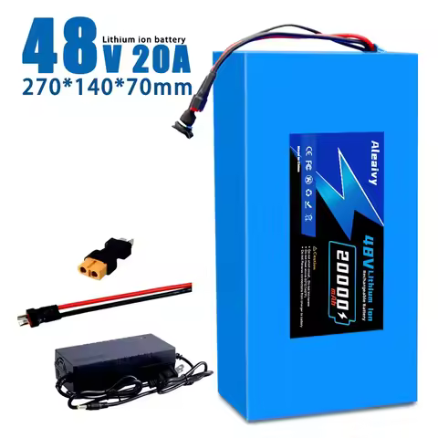 【New】48V 20Ah 18650 Rechargeable Lithium Battery Pack 13S7P Power Modified Bicycle Scooter Electric 