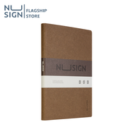 Nusign สมุดมีเส้น A5 สมุดบันทึกปกแข็ง สมุดปกแข็ง ไดอารี่ มีริบบิ้นคั่นหน้า กระดาษถนอมสายตา ปกหนังหนา อุปกรณ์สำนักงาน Notebook