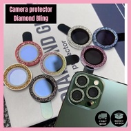 (NEW) Diamond Bling Camera Ring Protector Glass 14 PRO MAX 13 pro max 13 11 11pro 11pro max 12mini 1