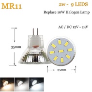 24H Delivery 🍋ERANPO MR11 GU4.0หลอดไฟสปอตไลท์ LED Ac/dc 12V 24V 5733/2835 SMD 2W 3W 4W อบอุ่น/เย็น/เ