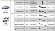 AISIN 1 ชุด HONDA JAZZ ปี 2003 – 2008 /  HONDA CITY ปี 2003 – 2008 / ลูกหมากแร็ค+ลูกหมากคันชักนอก+ลู