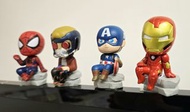 (扭蛋系列) Marvel Avengers Figures:  Spider-Man, Star-Lord, Captain America, Iron Man