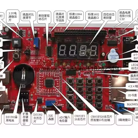 C8051F C8051F320 USB Development Board Learning Board C 8051 F320