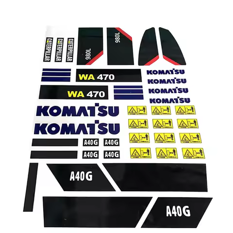 Sticker 1/14 Excavator Model Sticker Loader Excavator Construction Vehicle Model Three-in-one Decora