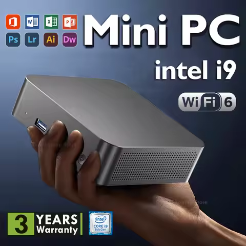 Mini Computer PC Windows 11 intel core i9 8950HK 16GB DDR4 512GB 1TB 2TB SSD M.2 UHD Graphics 1000Mb