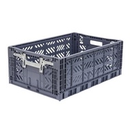 土耳其Aykasa折疊收納籃(L)-紳士藍