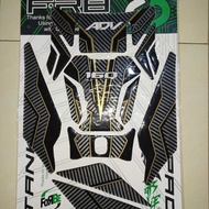 DACCPAD DEKPED TICK PROTECTOR embossed STICKERS HONDA new adv 160 ELASTIC RESIN STICKERS TANKPAD TEN