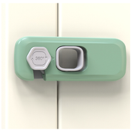 兒童安全鎖 2 件裝 (緑色) - 嬰兒安全櫃鎖