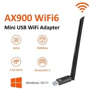 Kebememe ax900 USB Wifi 6 Bluetooth 5.4 adapter 2in1 Dongle băng tần kép 2.4G & 5Ghz Antenna USB Mạn