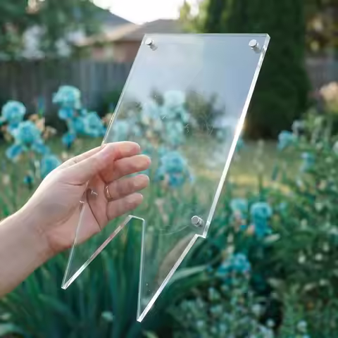 Clear Cemetery Picture Frame With Ground Stake Waterproof Picture Frame Grave Cemetery Decoration Fu