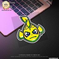 New Product 46 Helmet Shark Eat Small Fish Messana Rossi 46 Reflective Car Sticker Motorcycle Sticke