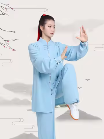 Kun Master Kung Fu Uniform Martial Arts Tai Chi Clothing Multicolor Mid-length Breathable Chinese Tr