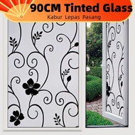 90cm lebar  Tinted Cermin Sliding Door Frosted Film Sticker Cermin kaca sticker tingkap  privacy wal