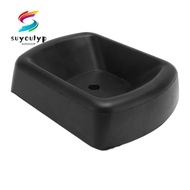 SUYOUMY Rubber Wheel Chock, 16.8 x 12.7 x 3.5cm Black Trailer Wheel Chock, Stable Nitrile Rubber Whe