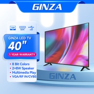 GINZA 40 INCH TV Not Smart Television TV Sale Flatscreen Led Ultra-slim TV  ATV HDMI AV VGA USB 40D