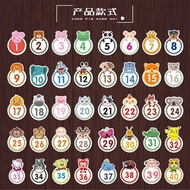 PVC Self-adhesive number stickers, cup stickers, table number stickers, cabinet stickers, arm sticke