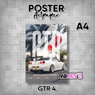 Nissan Poster R34GTR Nissan Poster/ R34 JDM A4GTR size