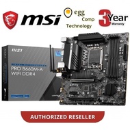MSI INTEL PRO B660M-A WIFI DDR4 INTEL B660 LGA1700 mATX MOTHERBOARD