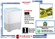 SHARP MESIN CUCI 2 TABUNG ES-T80MW-BK/HK/PK- 8 KG