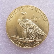 1907 Year US Gold Ten Dollar - 1907 American Dollar Gold Coin Feng Shui Souvenir