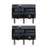 SWEET~ 2pcs Set D2FC-F-7N 50m Mouse Micro Switches Micro Switch for MX G series G3 G4 G5 Mouse