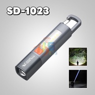 ไฟฉาย สําหรับกลางแจ้ง ไฟฉาย LED ขนาดเล็ก Smiling SHARK สว่างมาก ไฟฉายแรงสูง  ไฟฉายอเนกประสงค์ชาร์จผ่