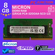 Micron 8GB 3200MHz DDR4 RAM (1RX16 PC4-3200AA-SC0-13)