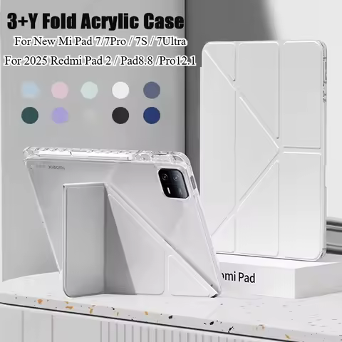 2025 New HD Acrylic Tablet Case for XIAOMI Pad 7S Pro 12.4 12.1 " 7 Ultra 14 Inch Case for Redmi Pad