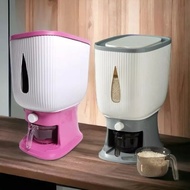 Br - Automatic Rice Dispenser Rice Storage Box 10 KG / Modern Rice Dispenser / Multipurpose Rice Dis