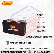 CENTURY CONTINENTAL SDFC LN5 | DIN100L AUTOMOTIVE CAR BATTERY