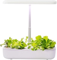 Hydroponic Growing Systems, Brightness &amp; Height Adjustable, with Led Grow Light Non-toxic Soilless, Smart Planting Machine, for Indoor Gardening Hydroponics Home &amp; Kitchen Gardening white