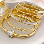 5pcs/Set Personalized Multi-Color Stainless Steel Egg-Shaped Open Bangle Bracelet, Unique Design, Fa