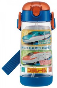 Skater 新幹線 透明水樽/水壺(480ml)(有底座)-平行進口