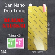 (N4)Ultra Thin Flexible Nano Tempered Screen Protector DCX-9H Realme 5 / 5s / 5i /6i / Narzo 10
