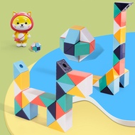 Rubik's Magic Snake 24 6 48 60 72 Blocks Ruler Variety Fun Cube Folding Educational Toys Rubik Cube 