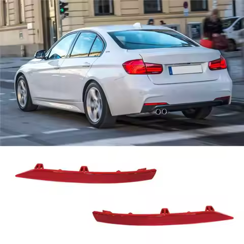 For 2015-2018 BMW 320i 320ix 328i 328ix 328d 330i 330ix 340i (F30) Rear Bumper Reflector Light Trim 