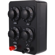 0-9999 Ohm Variable Resistance Box Teaching Instrument for Physics Experiments and Electrical Measur