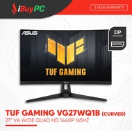 ASUS TUF Gaming VG27WQ1B 27" VA WQHD 1440P 165Hz 1ms Curved Gaming Monitor