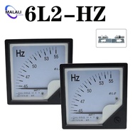 1PCS 6L2 Hz AC Frequency Meter 45 55Hz 100V 220V 380V 6L2 Hertz Meter Voltmeter Square Pointer Volta
