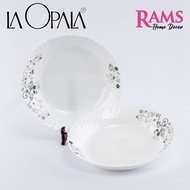 La Opala 2 Pcs Classique Series Opalware Deep Plate / Opal Glass Soup Plate / Serving Plate / Dinner