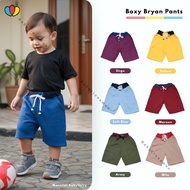 BC - Barrel Pants Size 1-8 Years Clana Boys' Daily Play Bottoms Unisex Boxer Pants Plain Short Men's