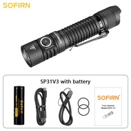 Sofirn SP31 V3.0ที่มีประสิทธิภาพทางยุทธวิธี SST40ไฟฉาย LED โคมไฟไฟฉาย1200LM พร้อมสวิตช์คู่ชาร์จ USB อย่างยั่งยืนไฟฉาย