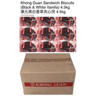 1 ctn 4.5kg Khong Guan Sandwich Biscuits (Black &amp; White Vanilla) •Halal• 4.5kg(162 pkts+- x 2pcs)